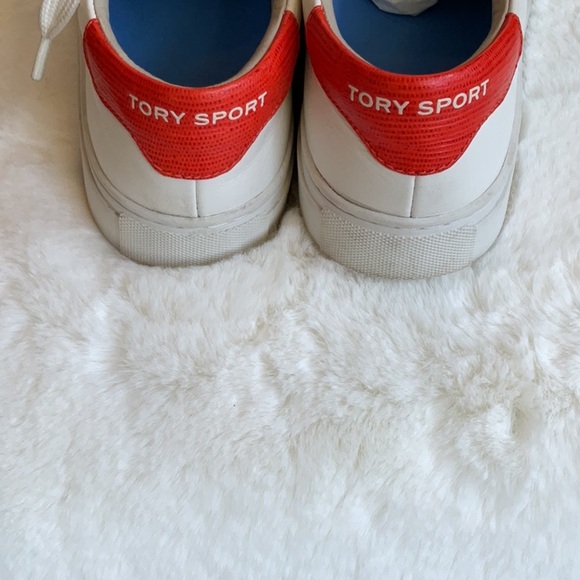 Tory Burch Ruffled Leather Sneakers - Picture 4 of 5